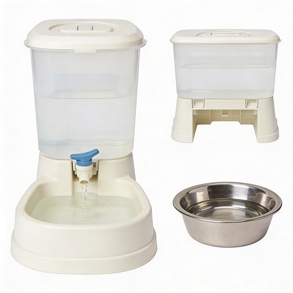 pawjoy Gravity Waterer for Pets, 2.5 Gallon, Made in USA