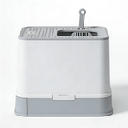 pawjoy Self-Cleaning Litter Box Regular Size, Grey