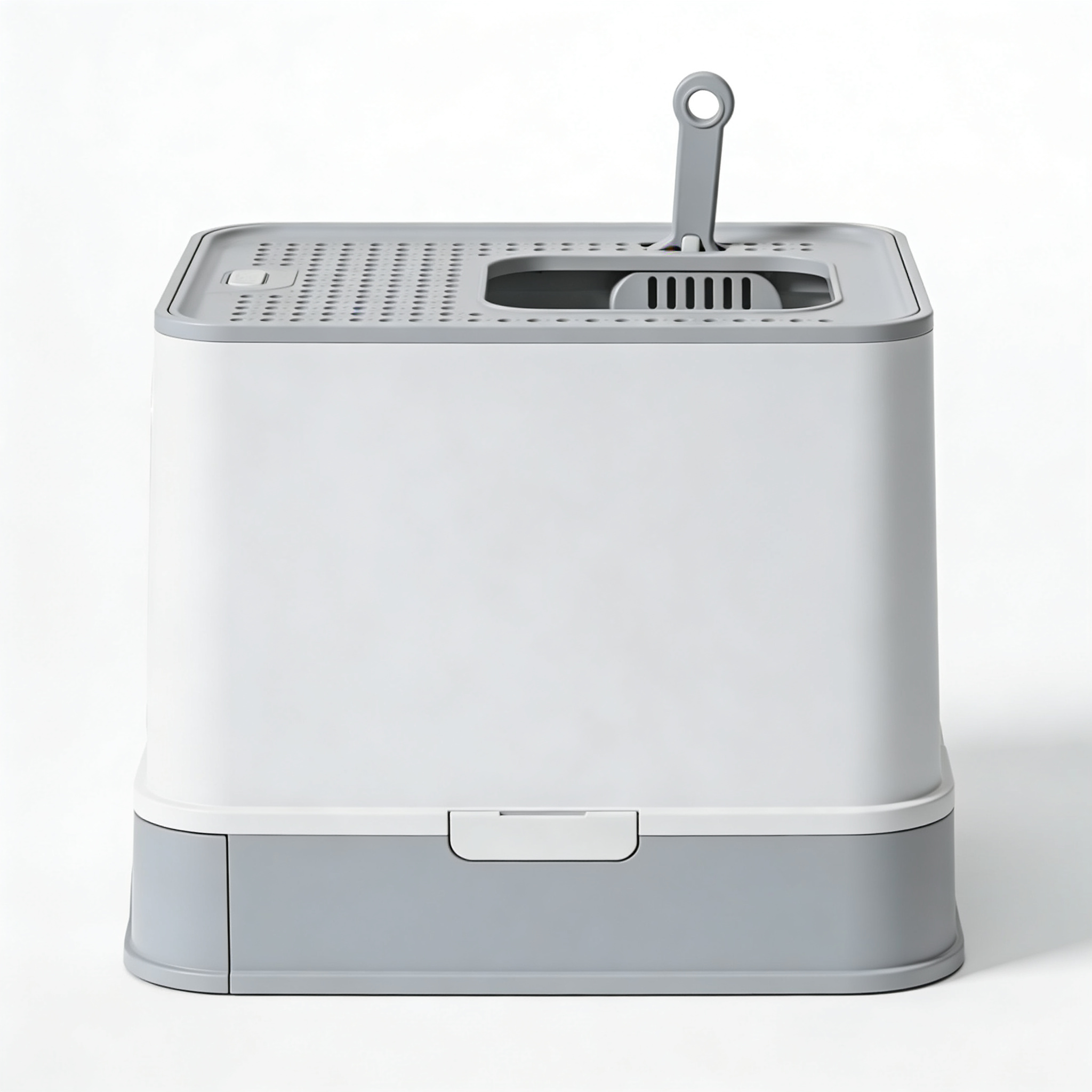 pawjoy Self-Cleaning Litter Box Regular Size, Grey