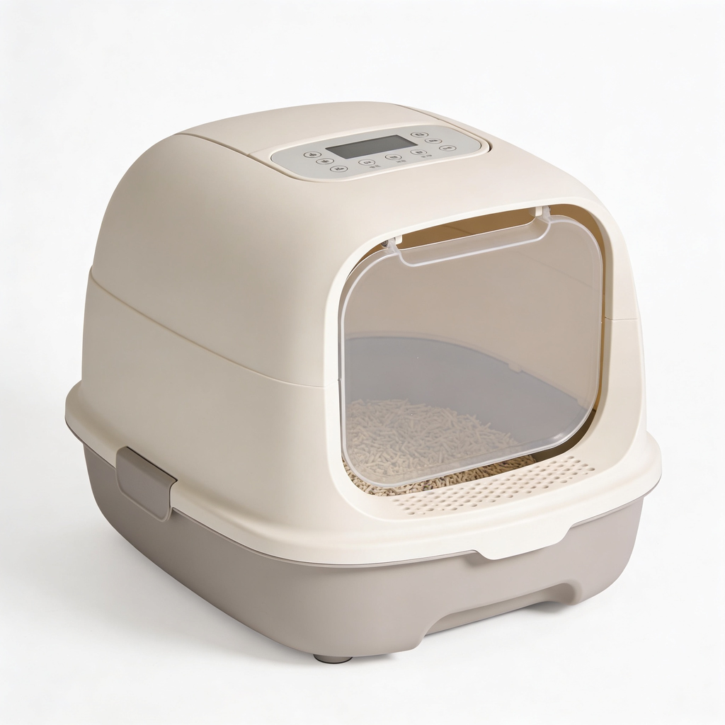 pawjoy Адказ GeminiCleanWell Automated Cat Litter Box with OdorVault Technology, 20-Day XL Bin Capacity, App Control & Health Monitoring, 4393